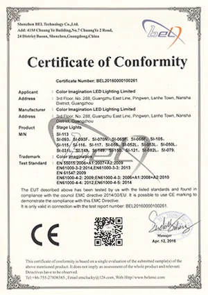 Color-Imagination-SI-113-EMC-Certificate